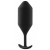 Чёрная пробка для ношения B-vibe Snug Plug 5 - 14 см. 