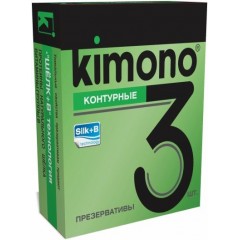 Контурные презервативы KIMONO - 3 шт.