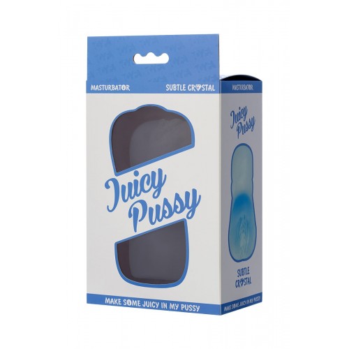 Прозрачный реалистичный мастурбатор Juicy Pussy Subtle Crystal