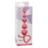 Розовая анальная цепочка Begginers Beads - 18 см. в Омске